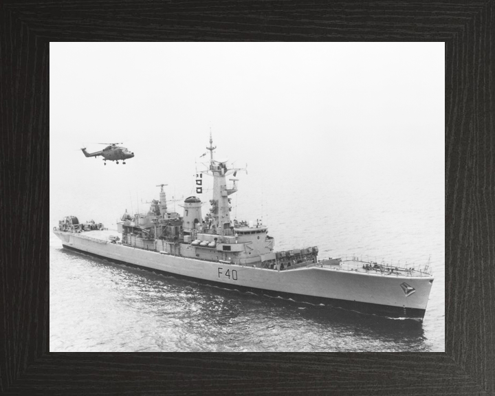 HMS Sirius F40 Leander Class Frigate With Helicopter Photo Print - Posters, Prints, & Visual Artwork - by Hampshire Prints (image 3 of 9)