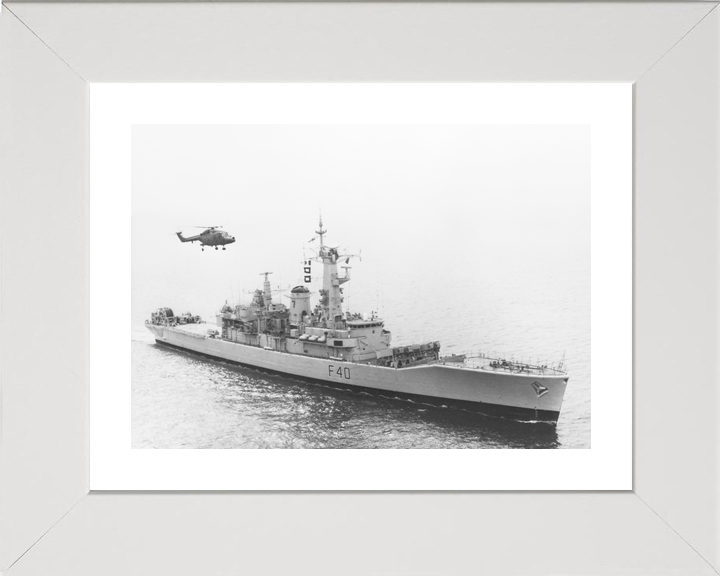 HMS Sirius F40 Leander Class Frigate With Helicopter Photo Print - Posters, Prints, & Visual Artwork - by Hampshire Prints (image 4 of 9)