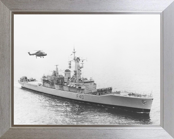 HMS Sirius F40 Leander Class Frigate With Helicopter Photo Print - Posters, Prints, & Visual Artwork - by Hampshire Prints (image 7 of 9)