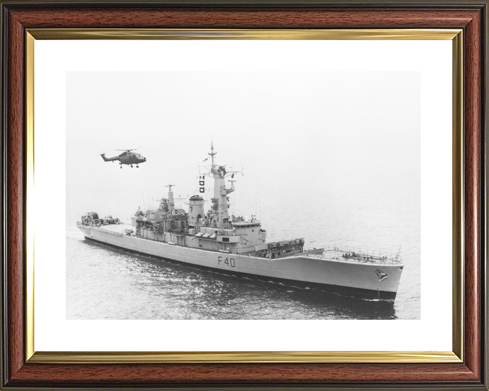 HMS Sirius F40 Leander Class Frigate With Helicopter Photo Print - Posters, Prints, & Visual Artwork - by Hampshire Prints (image 8 of 9)