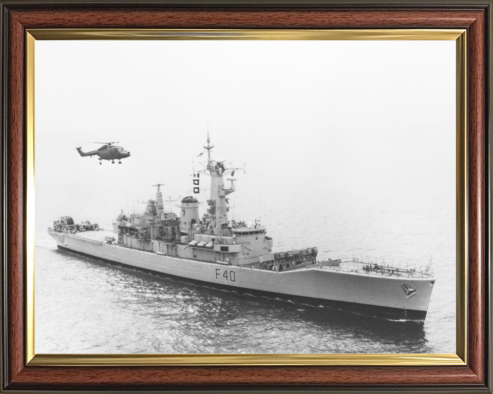 HMS Sirius F40 Leander Class Frigate With Helicopter Photo Print - Posters, Prints, & Visual Artwork - by Hampshire Prints (image 9 of 9)