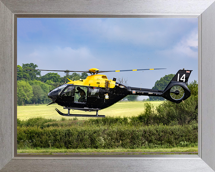 RAF Juno HT1 Helicopter Photo Print - Royal Air Force Aircraft Hampshire Prints 10 x 8 Silver Frame No