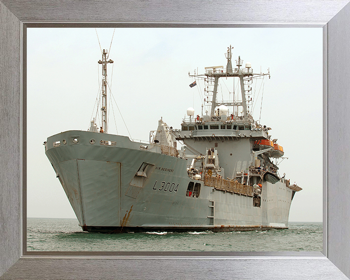 RFA Sir Bedivere (L3004) Photo Print - Arabian Gulf 2007 - Royal Fleet Auxiliary Round Table Class Ship Posters, Prints, & Visual Artwork Hampshire Prints 10 x 8 Silver Frame No