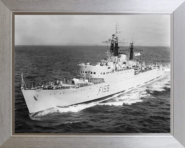 HMS Wakeful (F159) Photo Print - At Sea 1966 - Royal Navy Type 15 Frigate Posters, Prints, & Visual Artwork Hampshire Prints 10 x 8 Silver Frame No