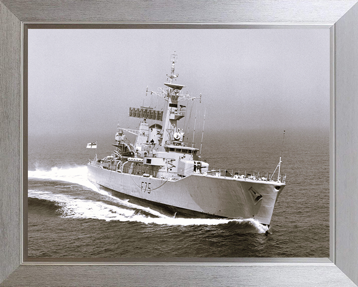 HMS Charybdis (F75) Photo Print - Underway 1976 - Royal Navy Leander Class Frigate