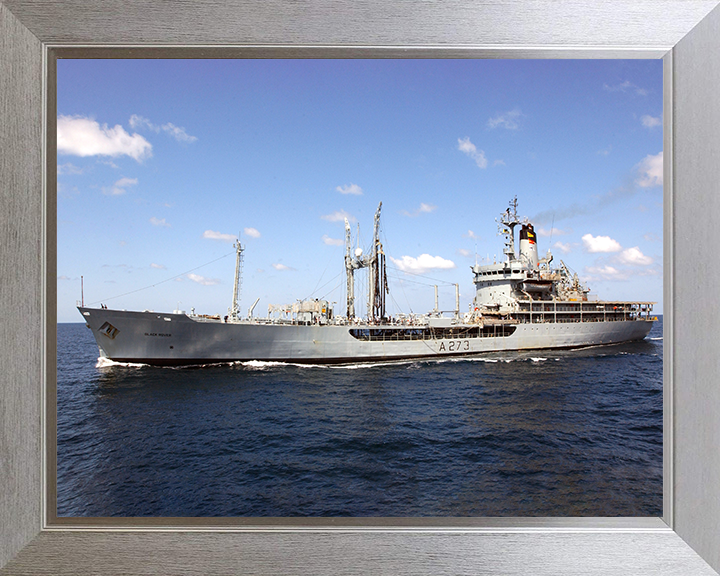 RFA Black Rover (A273) Photo Print - At Sea 2005 - Royal Fleet Auxiliary Rover Class Tanker Posters, Prints, & Visual Artwork Hampshire Prints 10 x 8 Silver Frame No