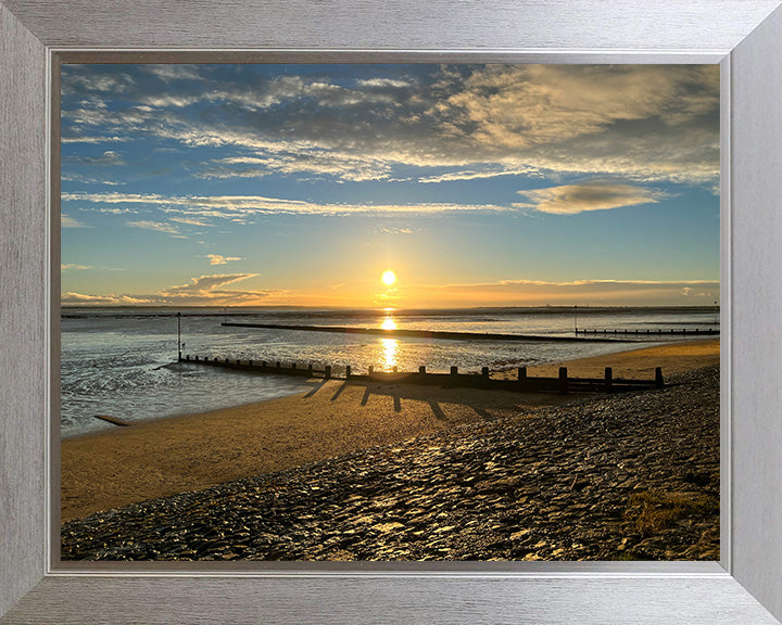 Southend-on-Sea beach Essex at sunset Photo Print - Canvas - Framed Photo Print - Hampshire Prints