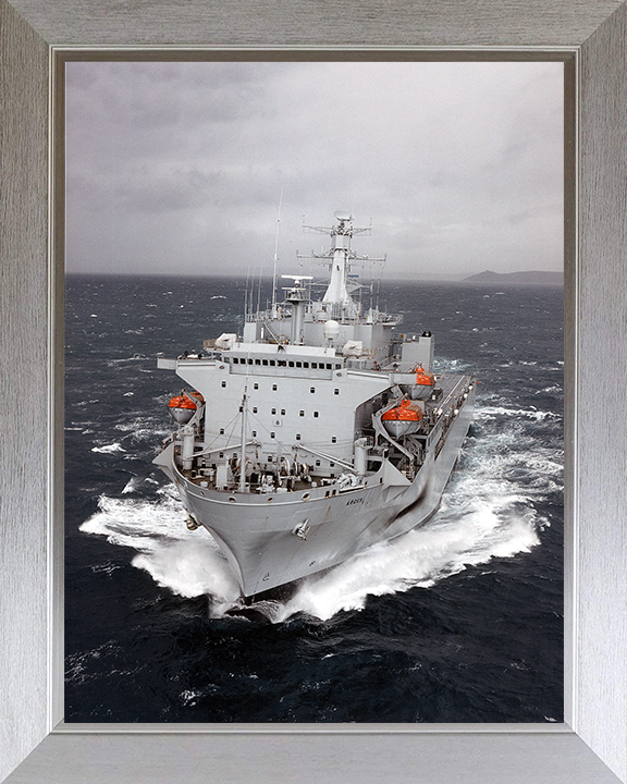 RFA Argus (A135) Photo Print - At Sea 2009 - Royal Fleet Auxiliary Casualty Class Ship Posters, Prints, & Visual Artwork Hampshire Prints 10 x 8 Silver Frame No