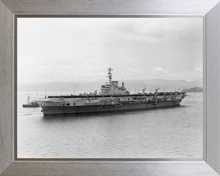 HMS Indefatigable (R10) Photo Print - Wellington 1945 - Royal Navy Implacable Class Aircraft Carrier
