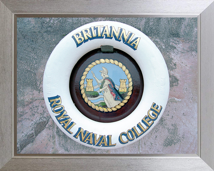 Britannia Royal Naval College (BRNC) Dartmouth Ships Badge or Crest Photo Print - Royal Navy