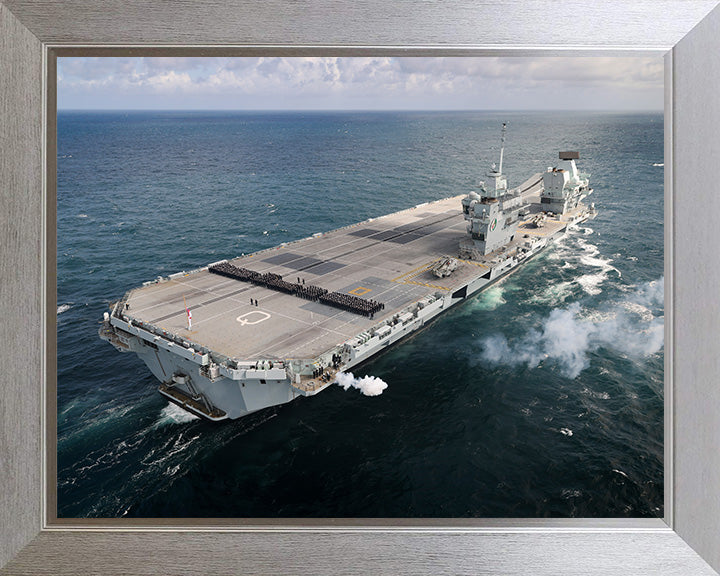 HMS Queen Elizabeth R08 Royal Navy Queen Elizabeth Class Aircraft Carrier Photo Print or Framed Print - Hampshire Prints