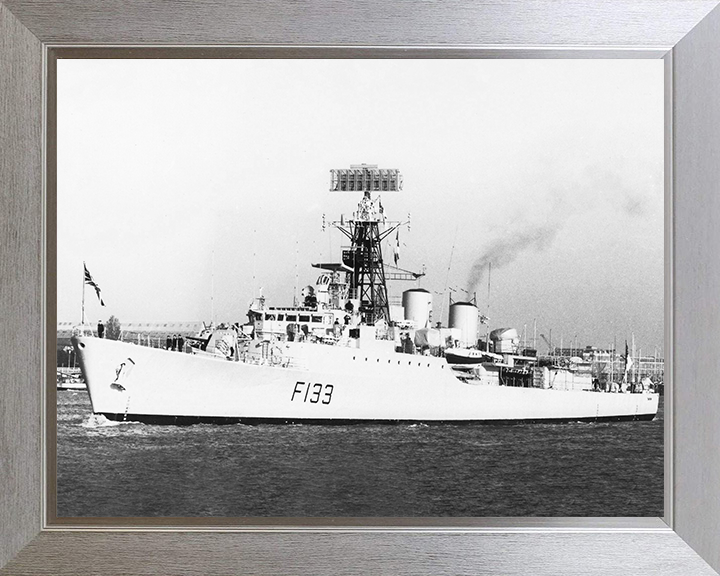 HMS Tartar (F133) Photo Print - Leaving Portsmouth 1984 - Royal Navy Tribal Class Frigate