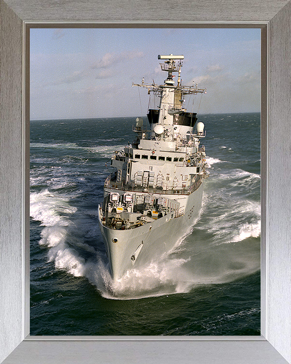 HMS Broadsword (F88) Photo Print - Bow View at Sea - Royal Navy Type 22 Frigate