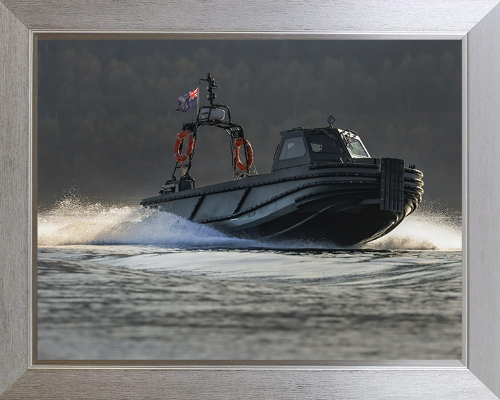 Royal Marines Combat Support Boat (CSB) Photo Print - 47 Commando Hampshire Prints 10 x 8 Silver Frame No