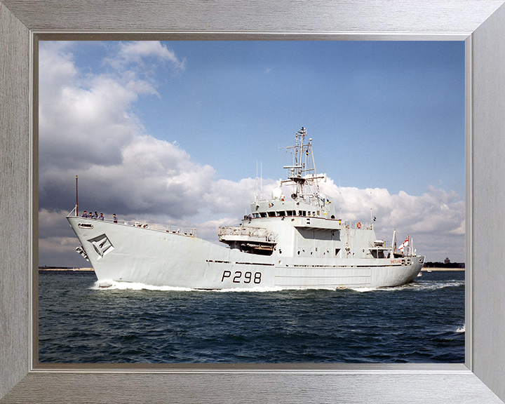 HMS Shetland (P298) Photo Print - Port Side View - Royal Navy Island Class Patrol Vessel