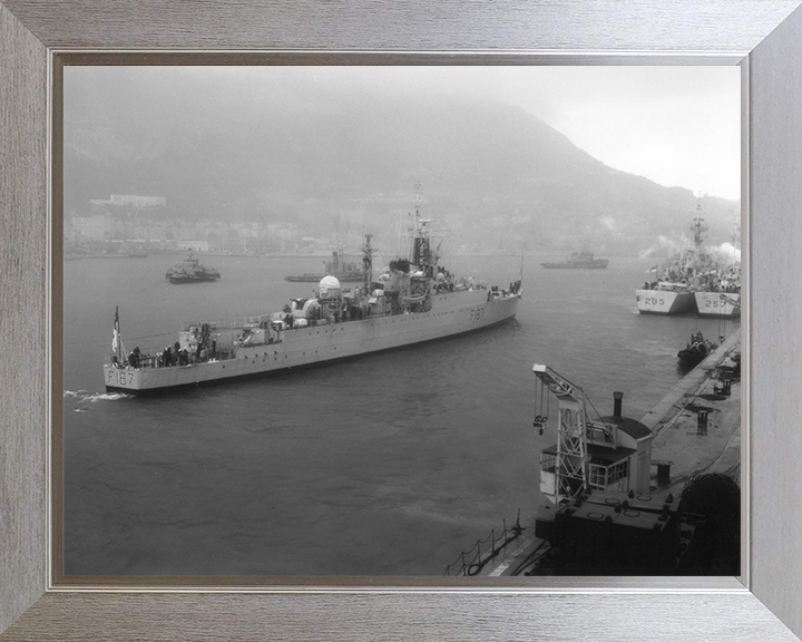 HMS Whirlwind (F187) Photo Print - Entering Gibraltar - Royal Navy W Class Destroyer