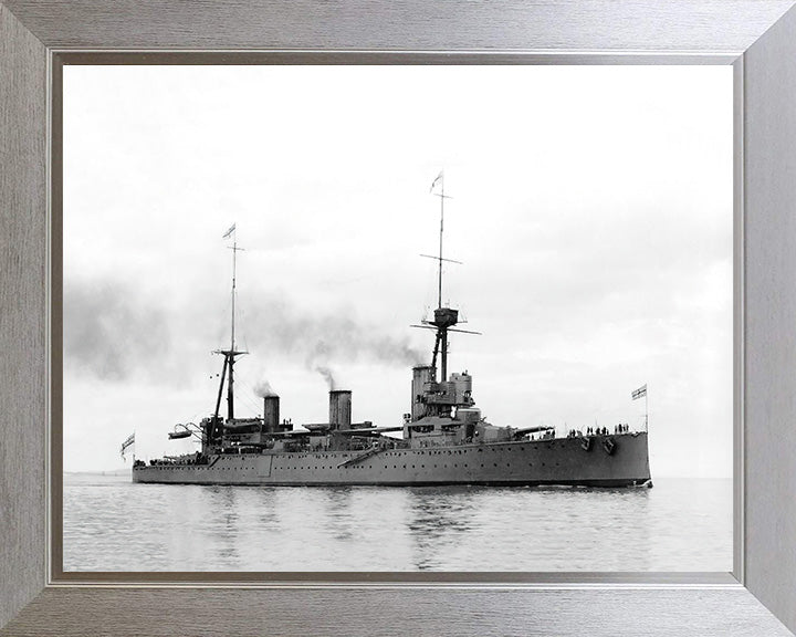 HMS New Zealand (1911) Royal Navy Indefatigable class battlecruiser Photo Print or Framed Photo Print - Hampshire Prints