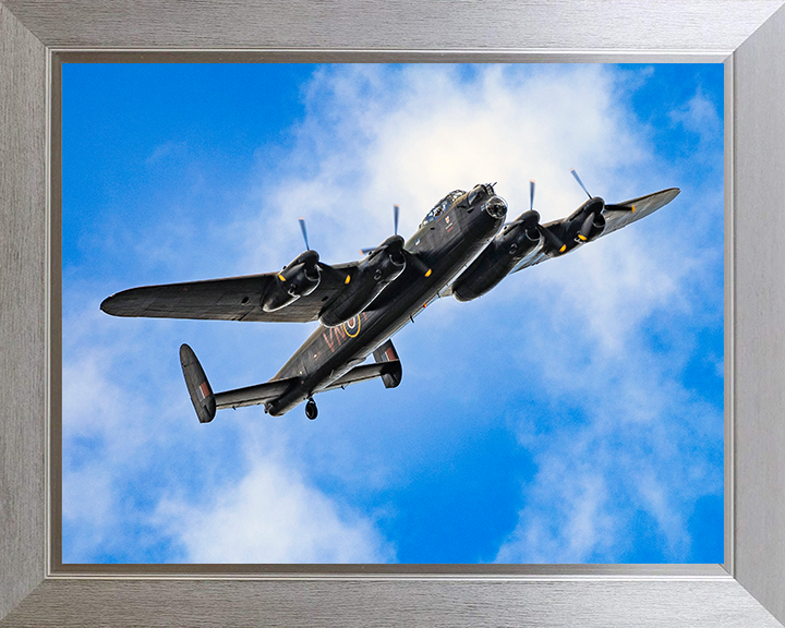 RAF Lancaster Bomber in Flight Sept 2025 Photo Print - Royal Air Force Aircraft