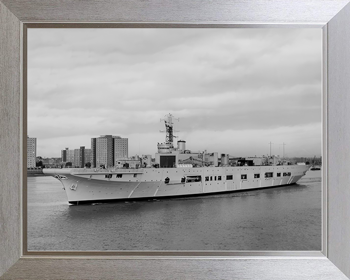 HMS Triumph (A108) - Portsmouth - Royal Navy Heavy Repair Ship Photo Print Wall Art Naval Decor UK (Copy) Posters, Prints, & Visual Artwork Hampshire Prints 10 x 8 Silver Frame No