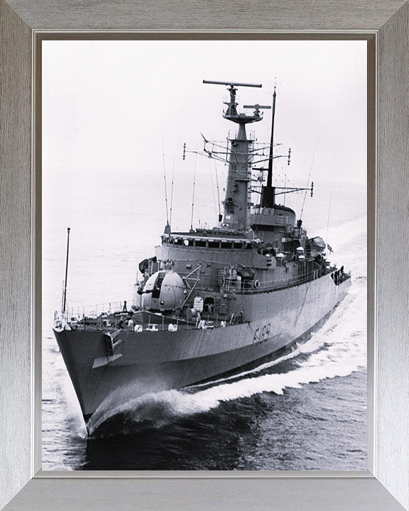 HMS Amazon (F169) Royal Navy Type 21 Frigate Sea Trials 1973 Photo Print Wall Art Decor Posters, Prints, & Visual Artwork Hampshire Prints 10 x 8 Silver Frame No