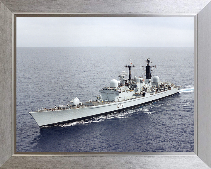 HMS York (D98) Photo Print - Port Side View 2002 - Royal Navy Type 42 Destroyer