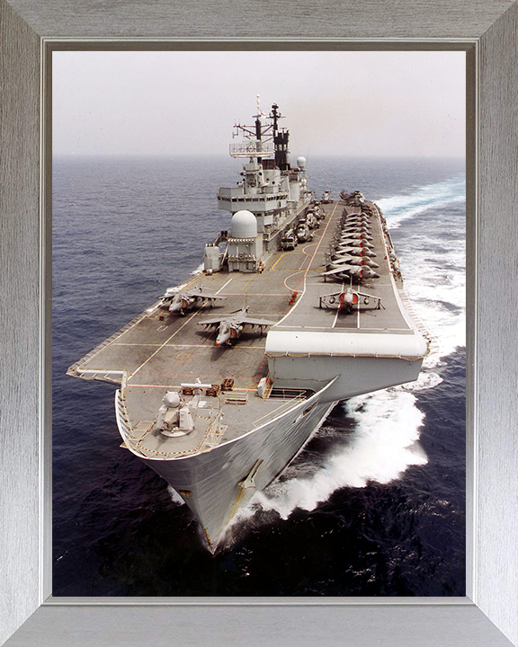 HMS Illustrious (R06) Photo Print - Atlantic Ocean 2000 - Royal Navy Invincible Class Aircraft Carrier