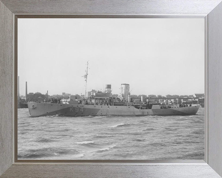 HMS Columbine K94 Royal Navy Flower class corvette Photo Print or Framed Print - Hampshire Prints