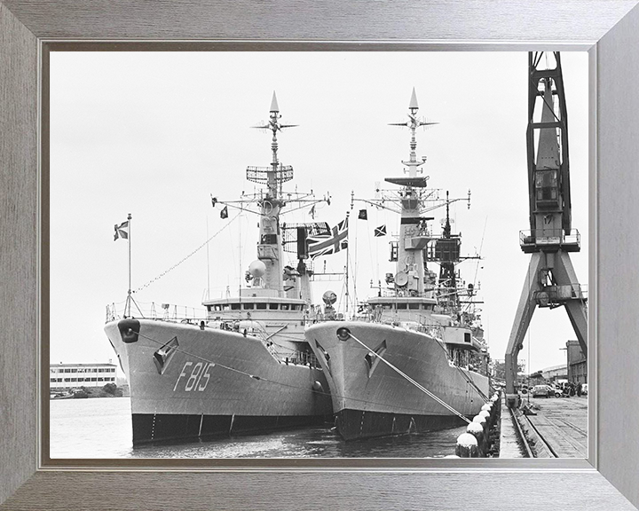 HMS Ariadne (F72) Royal Navy Leander Class Frigate Amsterdam 1979 Photo Print Wall Art Decor Posters, Prints, & Visual Artwork Hampshire Prints 10 x 8 Silver Frame No