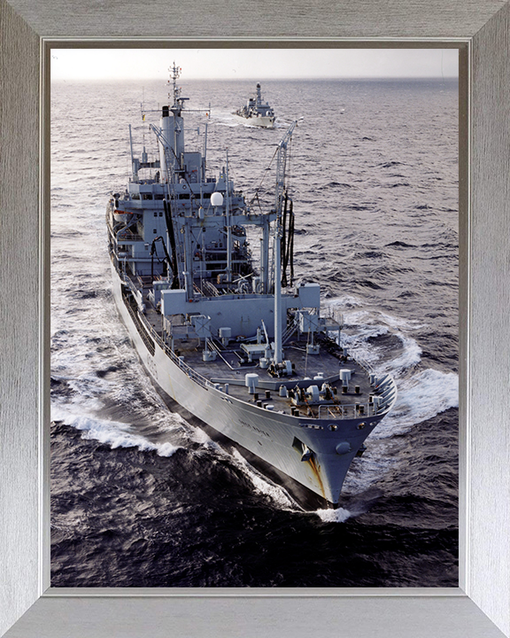RFA Grey Rover (A269) Photo Print - High Bow View - Royal Fleet Auxiliary Rover Class Tanker Posters, Prints, & Visual Artwork Hampshire Prints 10 x 8 Silver Frame No