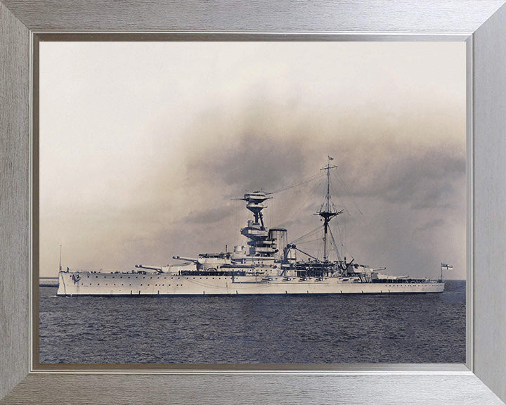 HMS Royal Oak (08) | Photo Print | Framed Print | Revenge Class | Battleship | Royal Navy Hampshire Prints 10 x 8 Silver Frame No