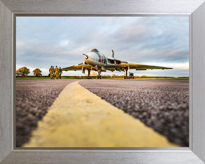 RAF Avro Vulcan At RAF Halton 2017 Photo Print - Royal Air Force Aircraft Posters, Prints, & Visual Artwork Hampshire Prints 10 x 8 Silver Frame No