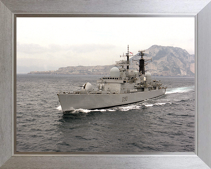 HMS Southampton (D90) Photo Print - Off Gibraltar 1997 - Royal Navy Type 42 Destroyer