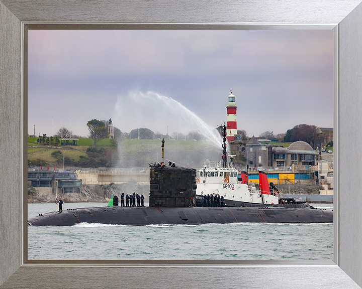 HMS Triumph (S93) Photo Print - Devonport Dec 2024 - Royal Navy Trafalgar Class Submarine