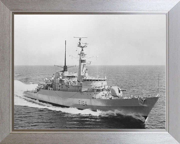 HMS Ardent (F184) Royal Navy Type 21 Frigate Underway Photo Print Wall Art Decor Posters, Prints, & Visual Artwork Hampshire Prints 10 x 8 Silver Frame No