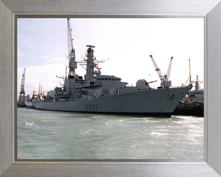 HMS Westminster (F237) Photo Print - Portsmouth - Royal Navy Type 23 Frigate Hampshire Prints 10 x 8 Silver Frame No