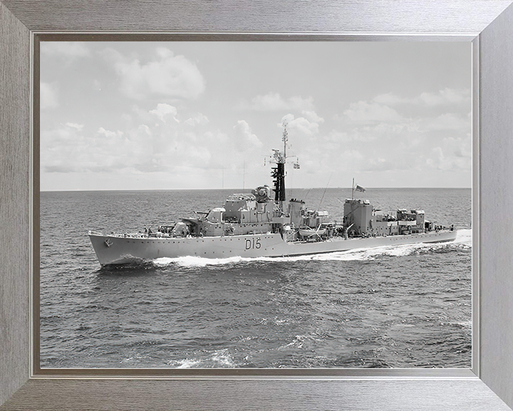 HMS Cavendish (D15) Royal Navy C Class Destroyer Underway Photo Print Wall Art Decor Posters, Prints, & Visual Artwork Hampshire Prints 10 x 8 Silver Frame No