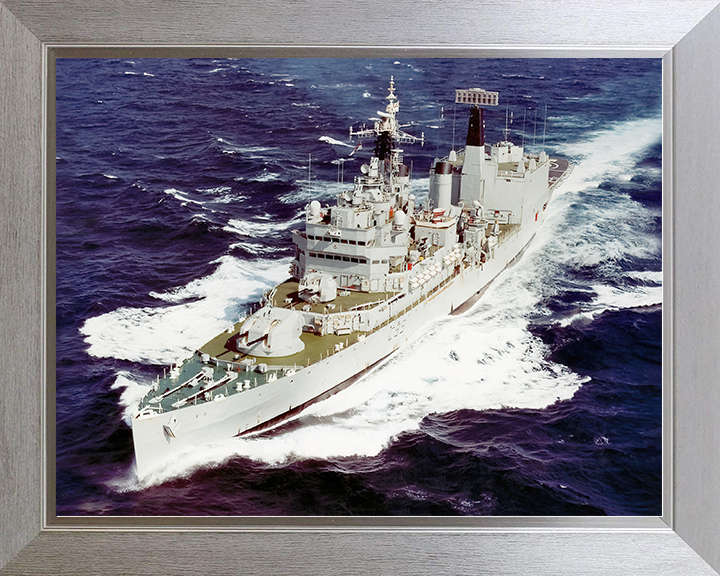 HMS Blake (C99) Royal Navy Tiger Class Light Cruiser Underway Photo Print Wall Art Decor Posters, Prints, & Visual Artwork Hampshire Prints 10 x 8 Silver Frame No