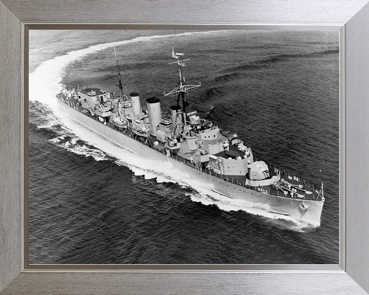 HMS Apollo (M01) Royal Navy Abdiel Class Minelayer At Sea Warship Photo Print Wall Art Decor Posters, Prints, & Visual Artwork Hampshire Prints 10 x 8 Silver Frame No