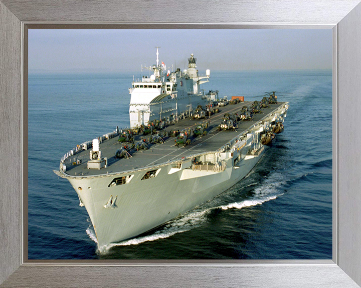 HMS Ocean (L12) Photo Print - Mediteranean 2001 - Royal Navy Landing Platform Helicopter