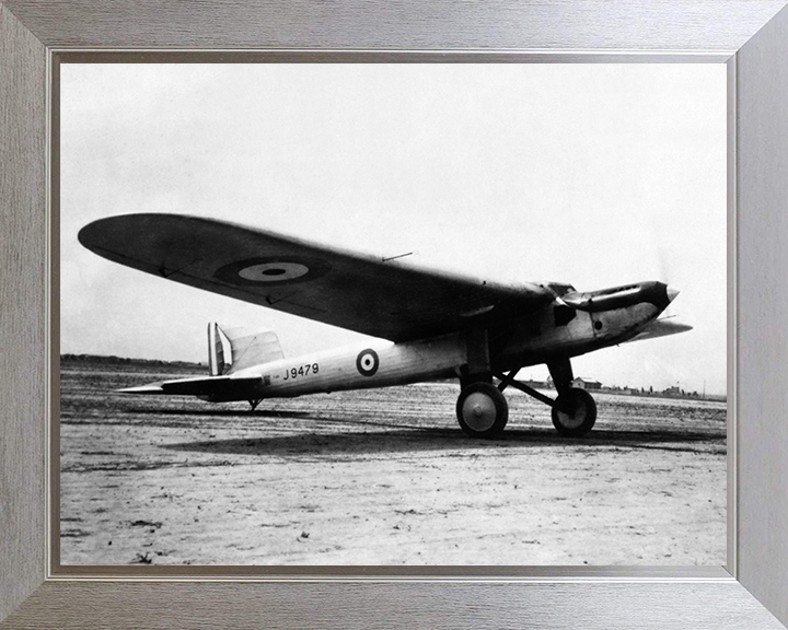 RAF Fairey Long Range Monoplane 1929 Photo Print - Royal Air Force Aircraft Hampshire Prints 10 x 8 Silver Frame No