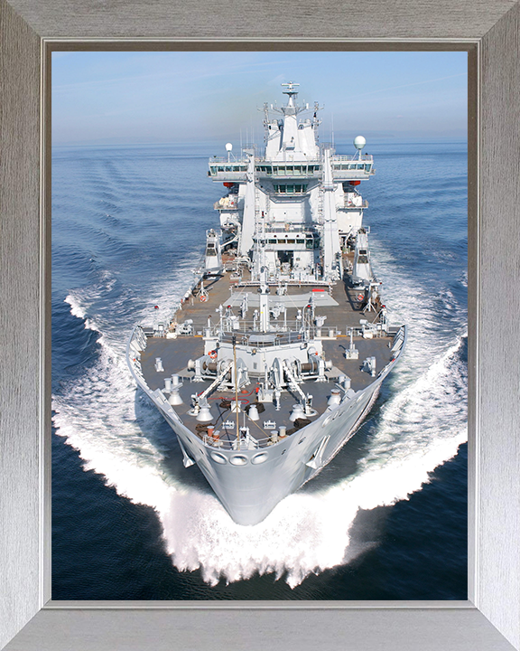 RFA Wave Ruler (A390) Photo Print - At Sea 2004 - Royal Fleet Auxiliary Wave Class Fleet Tanker Posters, Prints, & Visual Artwork Hampshire Prints 10 x 8 Silver Frame No
