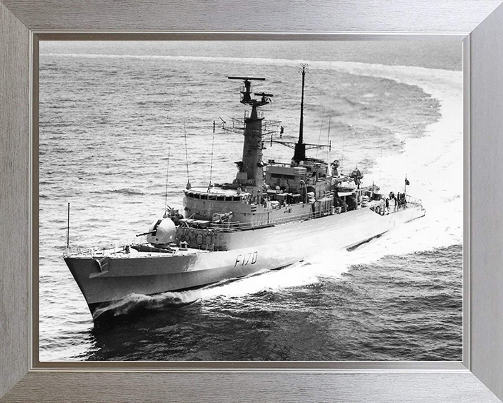 HMS Antelope (F170) Royal Navy Type 21 Frigate During Trials 1974 Photo Print Wall Art Decor Posters, Prints, & Visual Artwork Hampshire Prints 10 x 8 Silver Frame No