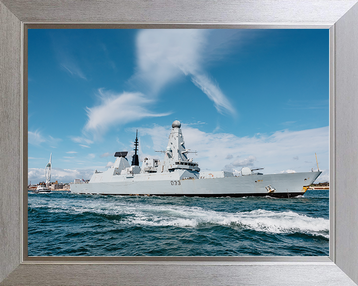 HMS Dauntless D33 Type 45 Destroyer 22 April 2025 Exiting Portsmouth