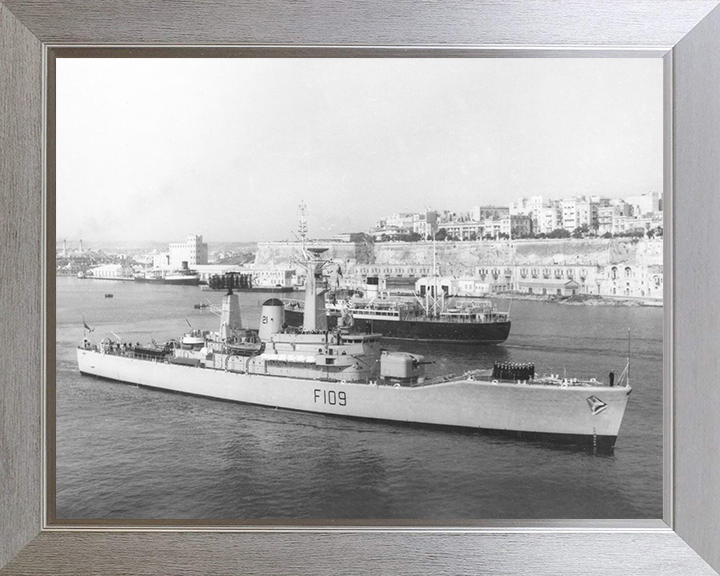 HMS Leander (F109) Photo Print - Malta 1966 - Royal Navy Leander Class Frigate
