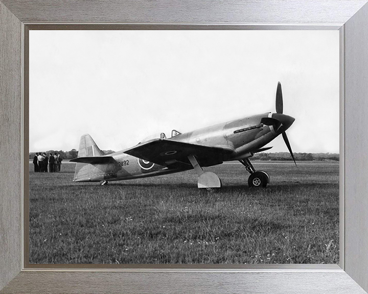RAF Martin-Baker MB-3 Plane on the Ground Photo Print - Royal Air Force Aircraft Posters, Prints, & Visual Artwork Hampshire Prints 10 x 8 Silver Frame No