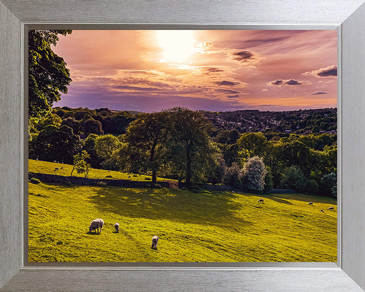 Porter Valley Sheffield Yorkshire at sunset Photo Print - Canvas - Framed Photo Print - Hampshire Prints