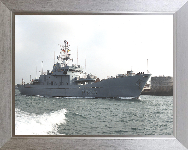 HMS Lindisfarne (P300) Photo Print - Round Tower - Royal Navy Island Class Patrol Vessel