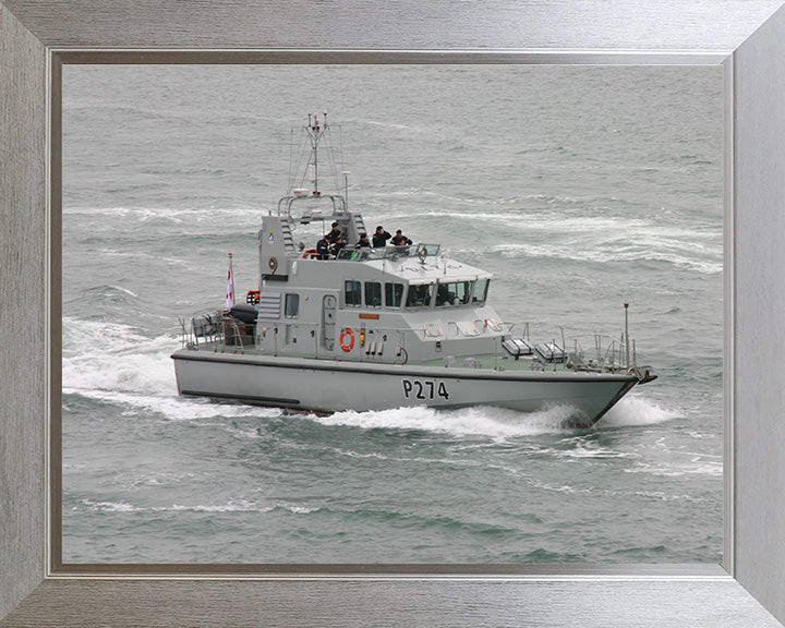 HMS Tracker P274 Royal Navy Archer Class P2000 Patrol Vessel Photo Print or Framed Photo Print - Hampshire Prints