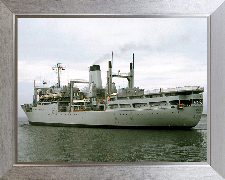 RFA Lyness (A339) Photo Print - Port Quarter View - Royal Fleet Auxiliary Stores Ship Hampshire Prints 10 x 8 Silver Frame No