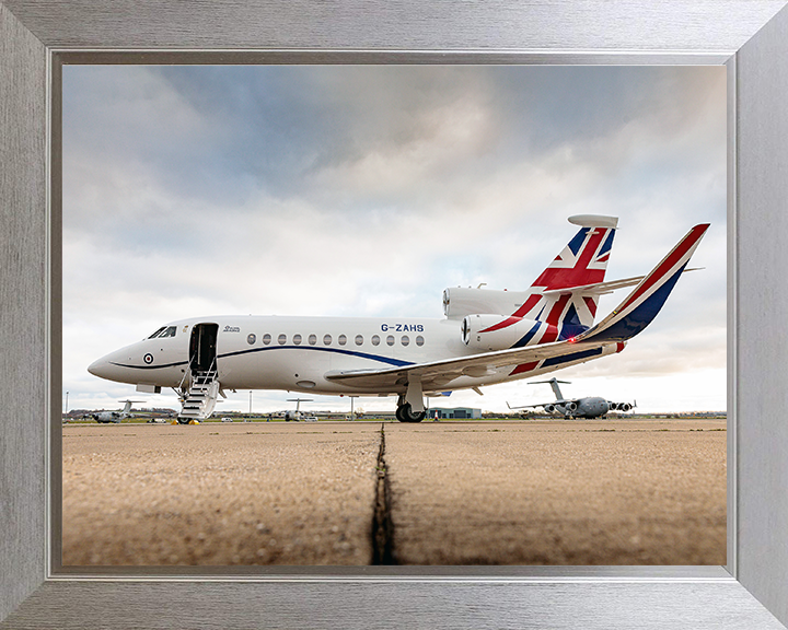 RAF Envoy IV CC Mk1 at RAF Northolt Photo Print - Royal Air Force Aircraft Hampshire Prints 10 x 8 Silver Frame No